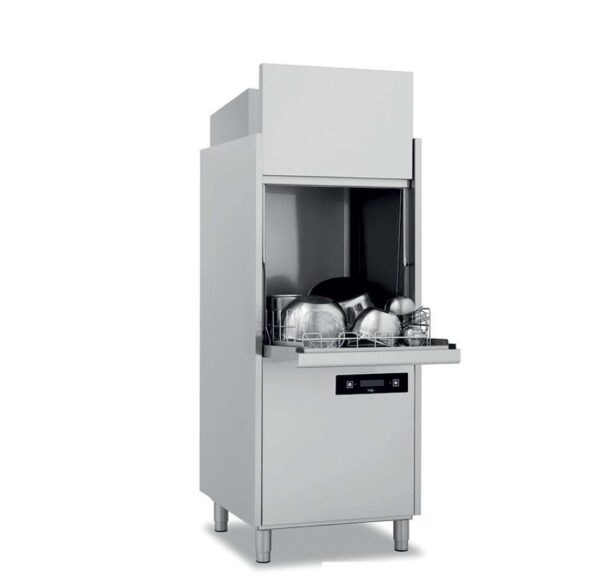 Lavaobjetos con cesta 56x63 cm Altura lavado 85 cm de 720X780X2150h mm VERONA V5663HRC con recuperador de calor