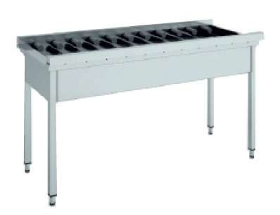 Mesa de Salida con Rodillos Recta de 1100 x 640 x850h mm MR-110