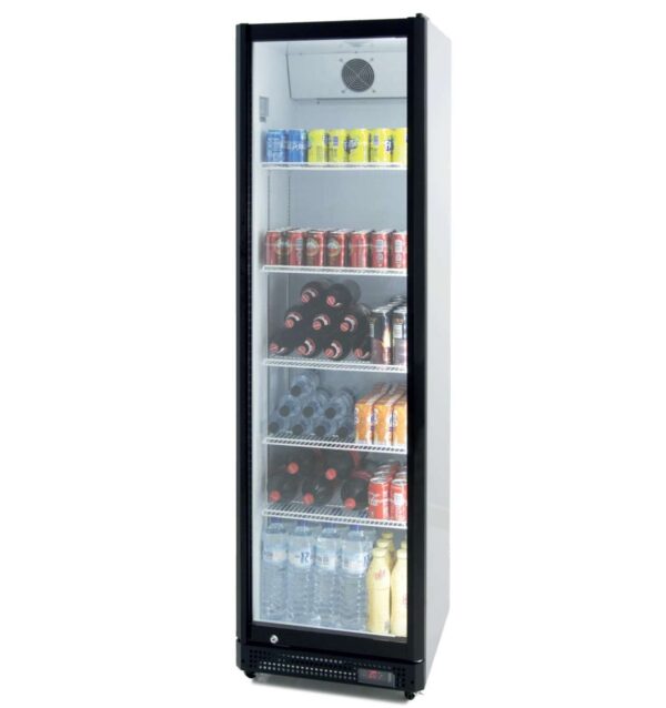 Armario Expositor Refrigerado 410 litros Puerta de Vidrio de 580 x610 x1980h mm PEKIN CS410NS. 75kg