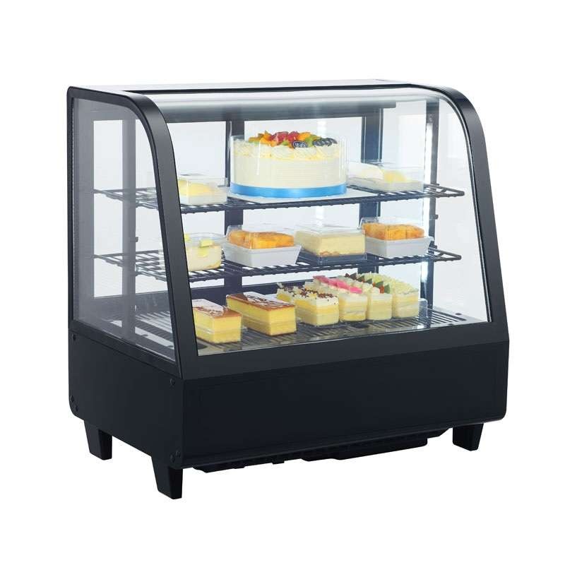 Vitrina Refrigerada Sobremesa 100 litros Negro de 682 x450 x675h mm Línea Pekín XCW-100L-N