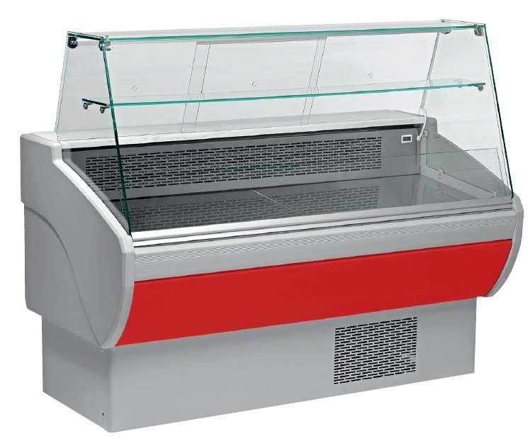 Vitrina Refrigerada Expositora Fondo 800 de 1017 x800 x1260h mm AVEIRO VPL100-R color rojo