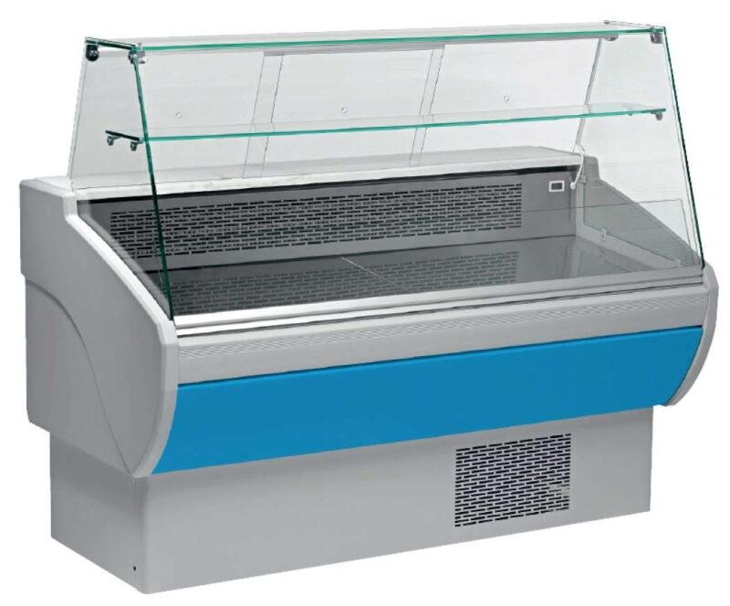 Vitrina Refrigerada Expositora Fondo 800 de 1017 x800 x1260h mm AVEIRO VPL100-A color azul