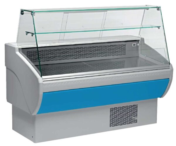 Vitrina Refrigerada Expositora Fondo 800 de 1530 x800 x1260h mm AVEIRO VPL150-A color azul