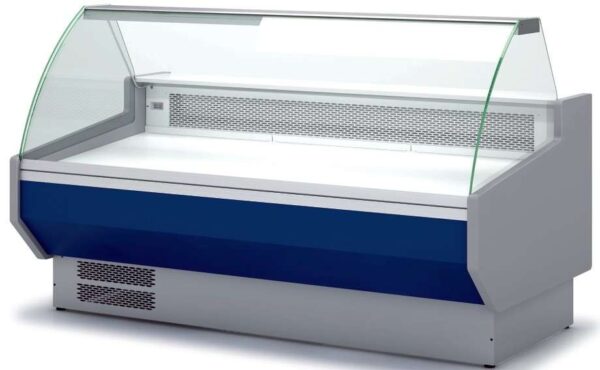 Vitrina Refrigerada Cristal Curvo Sin reserva Fondo 1100 dim.1055x1100x1235h mm Línea Córdoba VEDS-10-10-C-TF