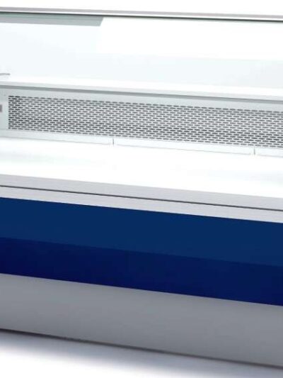 Vitrina Refrigerada Cristal Curvo Sin reserva Fondo 1100 dim.2025x1100x1235h mm Línea Córdoba VEDS-10-20-C-TF