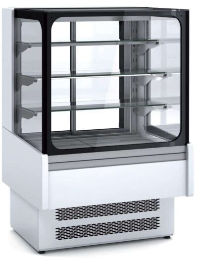 Vitrina Expositora Refrigerada Ventilada Cristal Recto para chocolates dim.600x730x1379h mm Línea Córdoba VVB-6-6-R