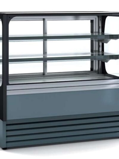 Vitrina Expositora Refrigerada Ventilada Cristal Recto Mostrador dim.930x710x1380h mmLínea Córdoba VV-6-9-RGM