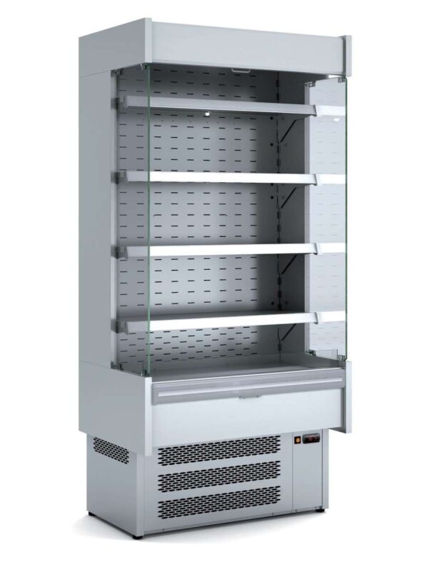 Vitrina Expositora Mural Inoxidable dim.1480x640x2025/2190h mm Línea Córdoba MI-5-150