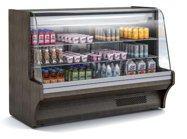 Vitrina Expositora Cerrada Exterior en acero inoxidable AISI-304, excepto lateral.dim.1500x710x1076h mm Línea Córdoba VC-8-15-I