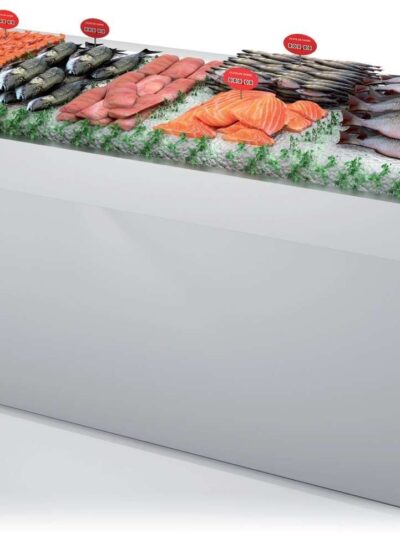 Mostrador Pescado neutro dim.1200x950x990h mm Línea Córdoba DBNP-120