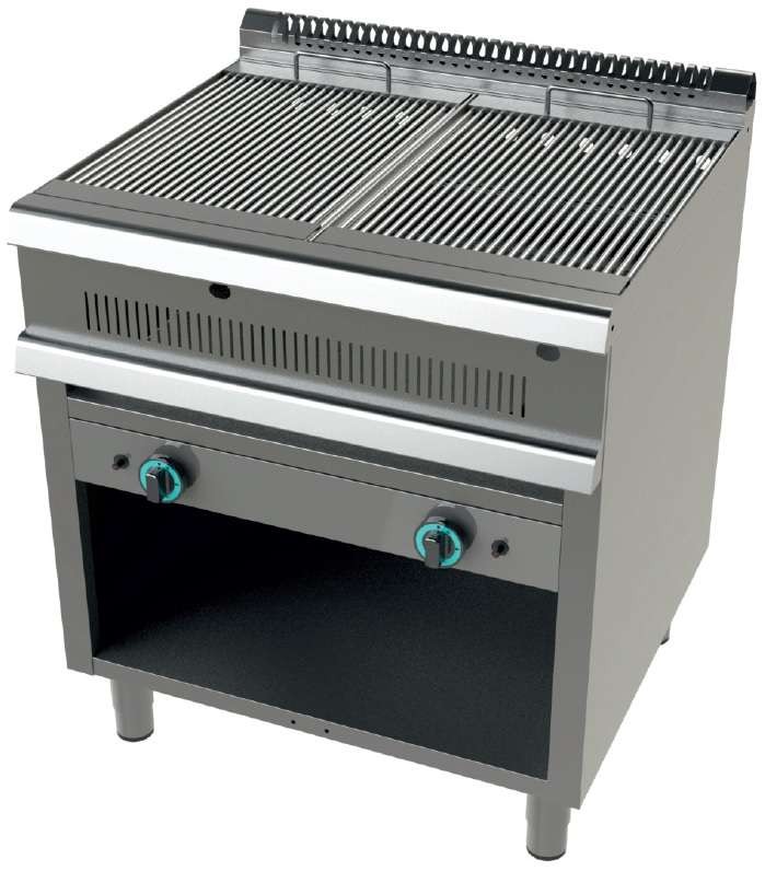 Barbacoa gas con mueble 9+9 Kw Serie 700 JUNEX con medidas 800x730x850h mm GR7N200