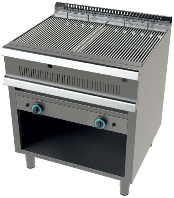 Barbacoa a gas con mueble 11+11 Kw Serie 900 JUNEX con medidas 800x900x900 h mm GR9C200