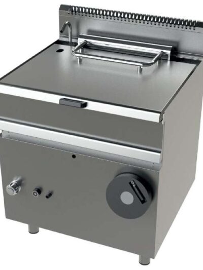 Sartén basculante a gas 12Kw fondo cuba en acero inoxidable AISI-304 Serie 700 JUNEX con medidas 800x730x900h mm FD7N050
