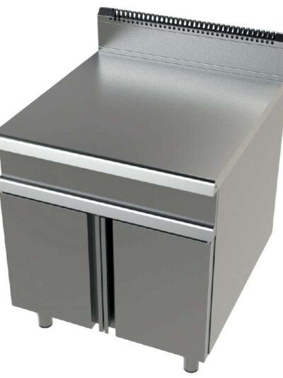 Mueble neutro acero inoxidable Serie 900 JUNEX con medidas 800x900x900 h mm BA9C800