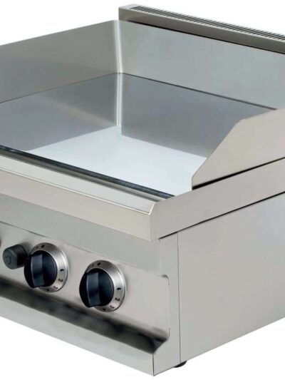 Fry tops a gas sobremesa liso acero rectificado 15 mm  2x4,8kw 600x600x265h mm GG606 Línea Estambul