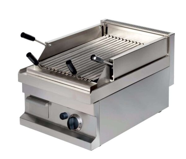 Barbacoa a gas piedra volcánica sobremesa 4,8kw 400x600x265h mm GGL604 Línea Estambul