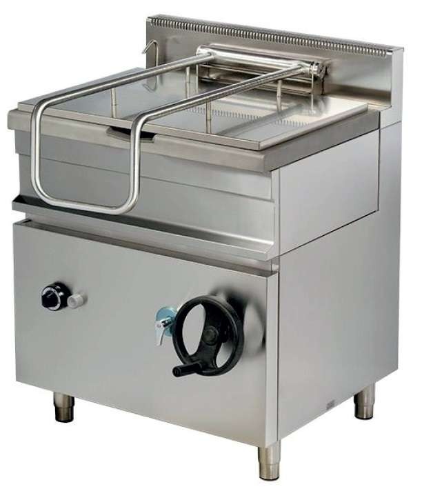 Sartén basculante a gas 95 litros 21kw 1000x900x900h mm GP922 Línea Estambul