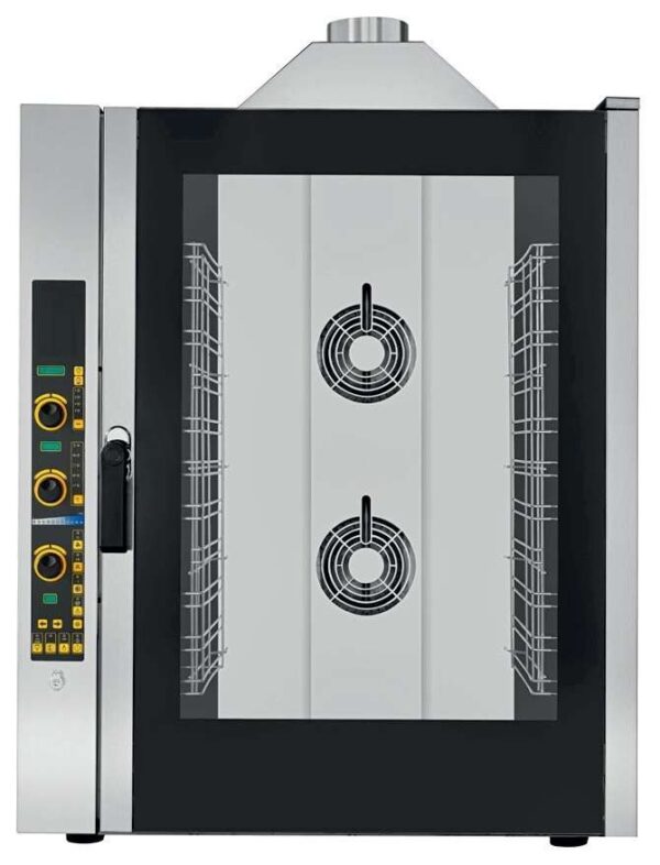 Horno de gas convección ELECTRÓNICO con VAPOR 11 bandejas GN1/1 EKF1111GEUD Línea Padova