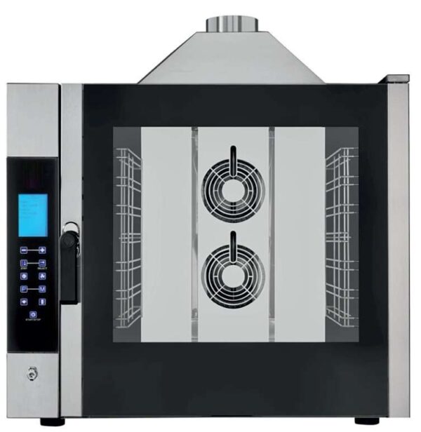 Horno de gas convección TOUCH CONTROL con VAPOR 7 bandejas GN1/1 EKF711GTC Línea Padova. 119 Kg