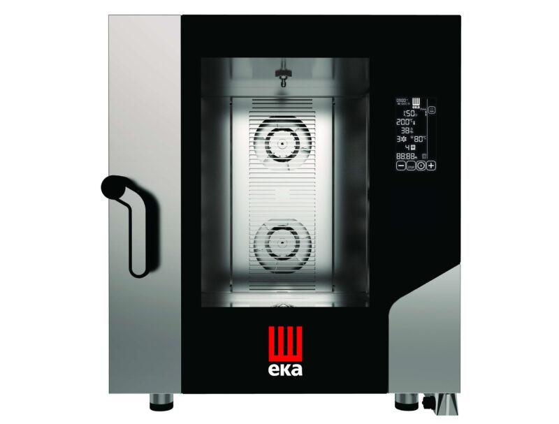 Horno eléctrico convección MILLENIAL BLACK MASK Gastronomía 7 bandejas GN1/1 MKF711BM Línea Padova