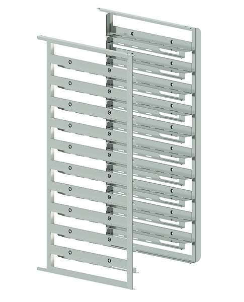 Kit de soportes laterales bivalentes capacidad 10 bandejas GN1/1-600X400 mm MILLENNIAL MKSBX1016 Línea Padova