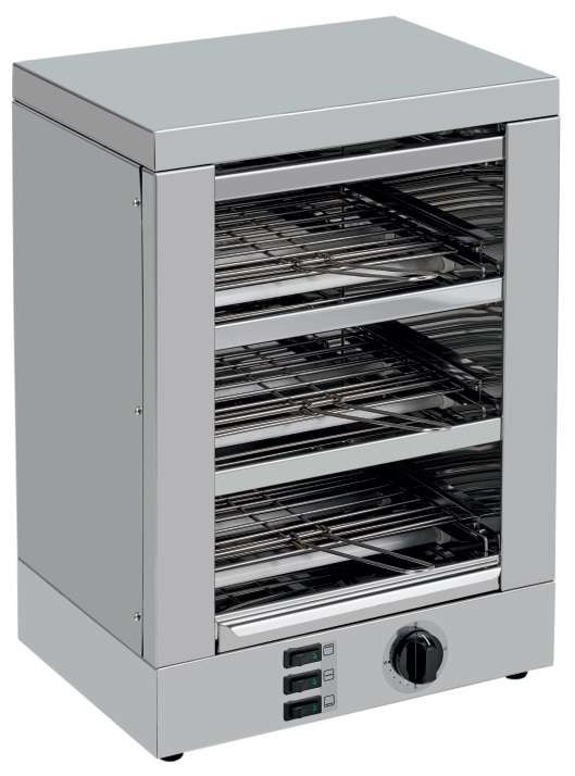 Tostador 3 pisos Slim Line  resistencias de cuarzo contemporizador 2400W TE3T