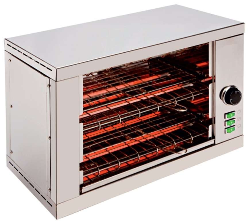 Tostador 2 pisos resistencias de cuarzo con temporizador 3000W TD2T