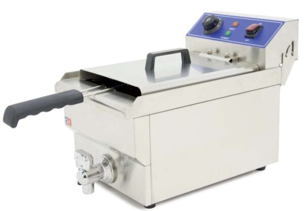 Freidora Eléctrica 10 litros CON Grifo de 280 x460 x325h mm PEKIN IEF-101-EGO