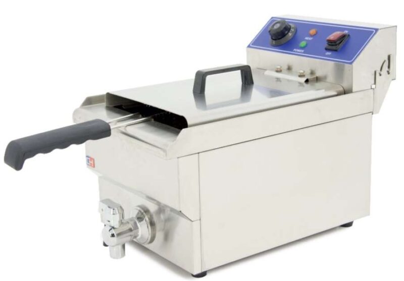 Freidora Eléctrica 10 litros CON Grifo de 280 x460 x325h mm PEKIN IEF-101-EGO