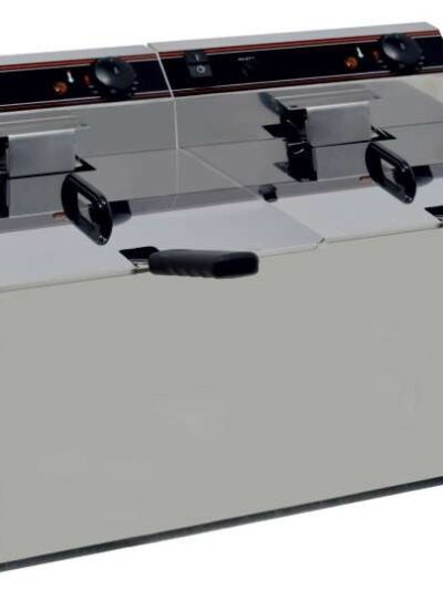 Freidora Eléctrica capacidad 12+12l pot.4,5+4,5 Kw sin Grifo de Vaciado línea Badajoz EVO1212