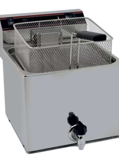 Freidora Eléctrica capacidad 12l pot,7,5 Kw con Grifo de Vaciado trifásica línea Badajoz EVO12GTR