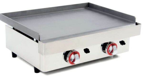 Plancha a Gas Acero Laminado 6mm de 6,4Kw medidas 610x457x240h mm línea Badajoz 60PGL