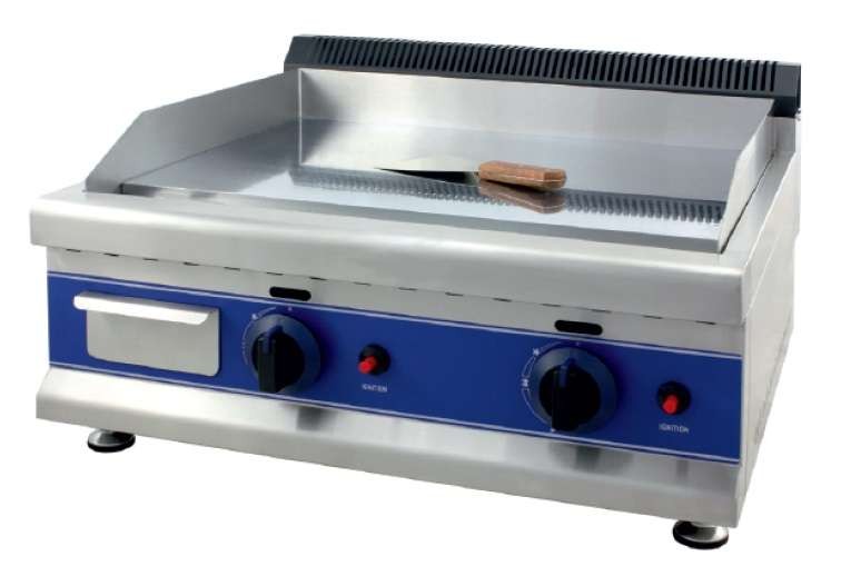 Frytops a Gas Acero Rectificado 12 mm de 650 x610 x340h mm PEKIN ICG650