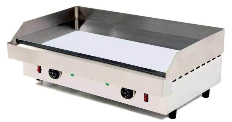 Plancha Eléctrica de Asar Cromo Duro dim.610x457x240h mm línea Badajoz 60PEC