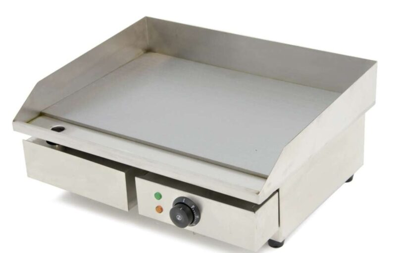 Plancha Eléctrica Acero Rectifcado 10 mm  Económica de 740 x490 x240h mm PEKIN IEG-820