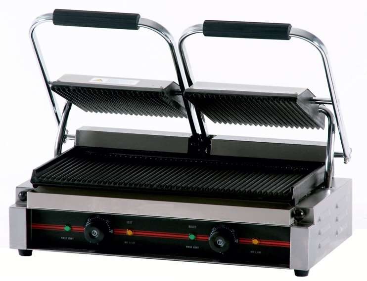 Grill Eléctrico Doble de 570 x310 x210h mm PEKIN IEG-813. 25 Kg