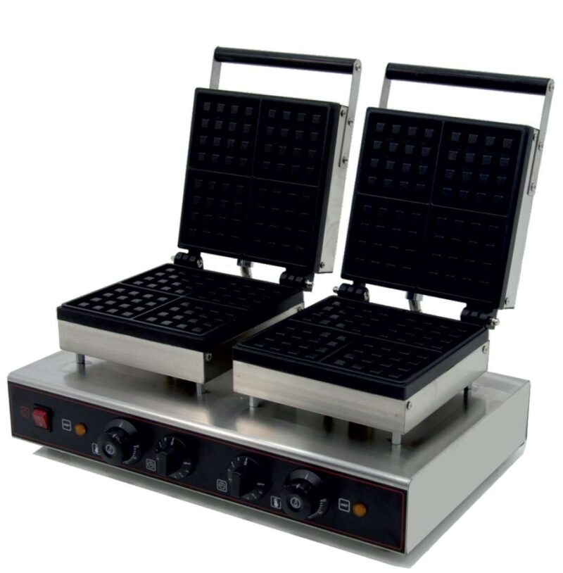 Máquina de gofres Doble eléctrica 3,2KW 570X380X230h mm
