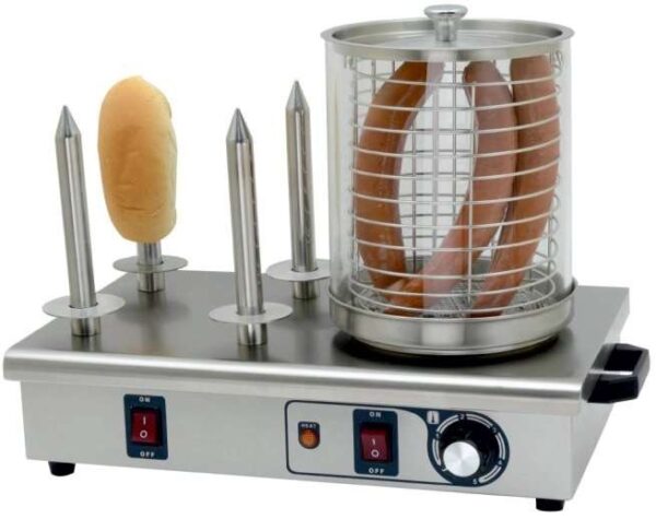 Máquina de Perritos 4 Pinchos de 550x340x370h mm PEKIN IHD-04