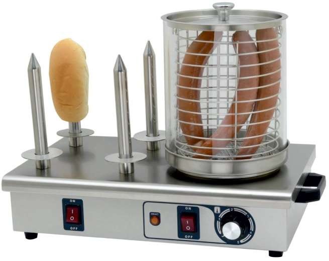 Máquina de Perritos 4 Pinchos de 550x340x370h mm PEKIN IHD-04