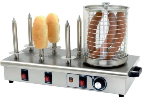 Máquina de Perritos 6 Pinchos de 660x340x370h mm PEKIN IHD-06