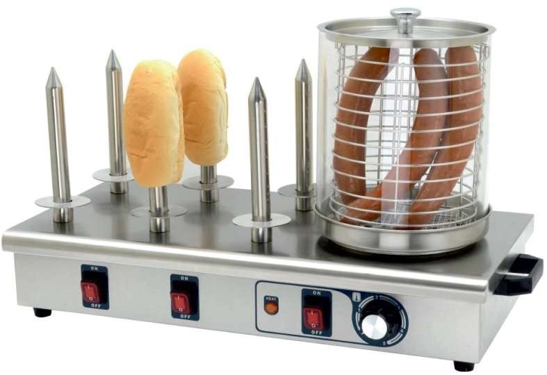 Máquina de Perritos 6 Pinchos de 660x340x370h mm PEKIN IHD-06