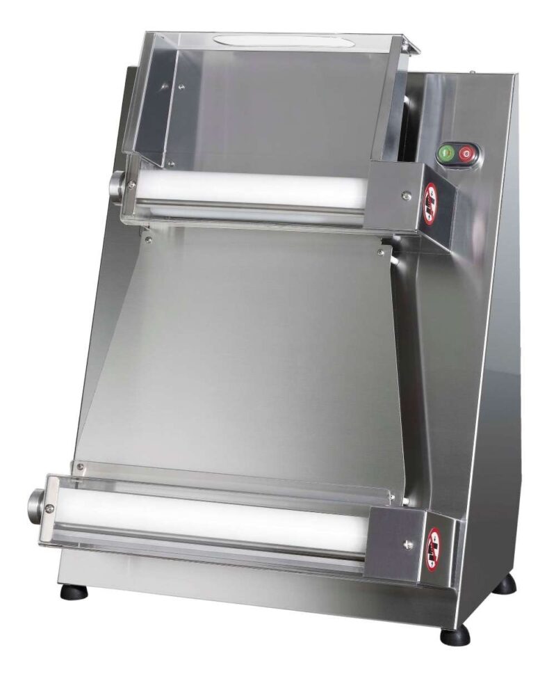 Laminadora Formadora de Pizza 26 a 40 cm rodillos paralelos TREVISO S42RP