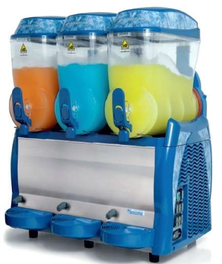 Granizadora GraniSUN 12 + 12 +12 litros CARPIGIANI de 670 x520 x810h mm VALENCIA GRANISUN FF12X3