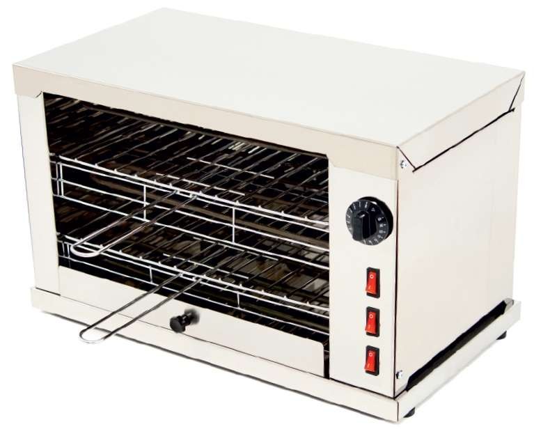 Horno Tostador Eléctrico Multifunción 2 pisos con resistencias blindadas 510x280x325h mm CON temporizador línea Badajoz 2DUOT