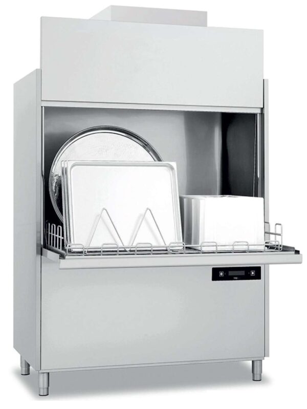 Lavaobjetos con cesta 131x70 cm Altura lavado 85 cm de 1470x850x2190h mm VERONA V13170RC con recuperador de calor