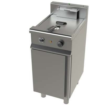 Freidora eléctrica con mueble 10 litros de 7,5 Kw Serie 550 JUNEX con medidas 400x600x850h mm FC7121TT (SUSTITUYE A FE6001/1)