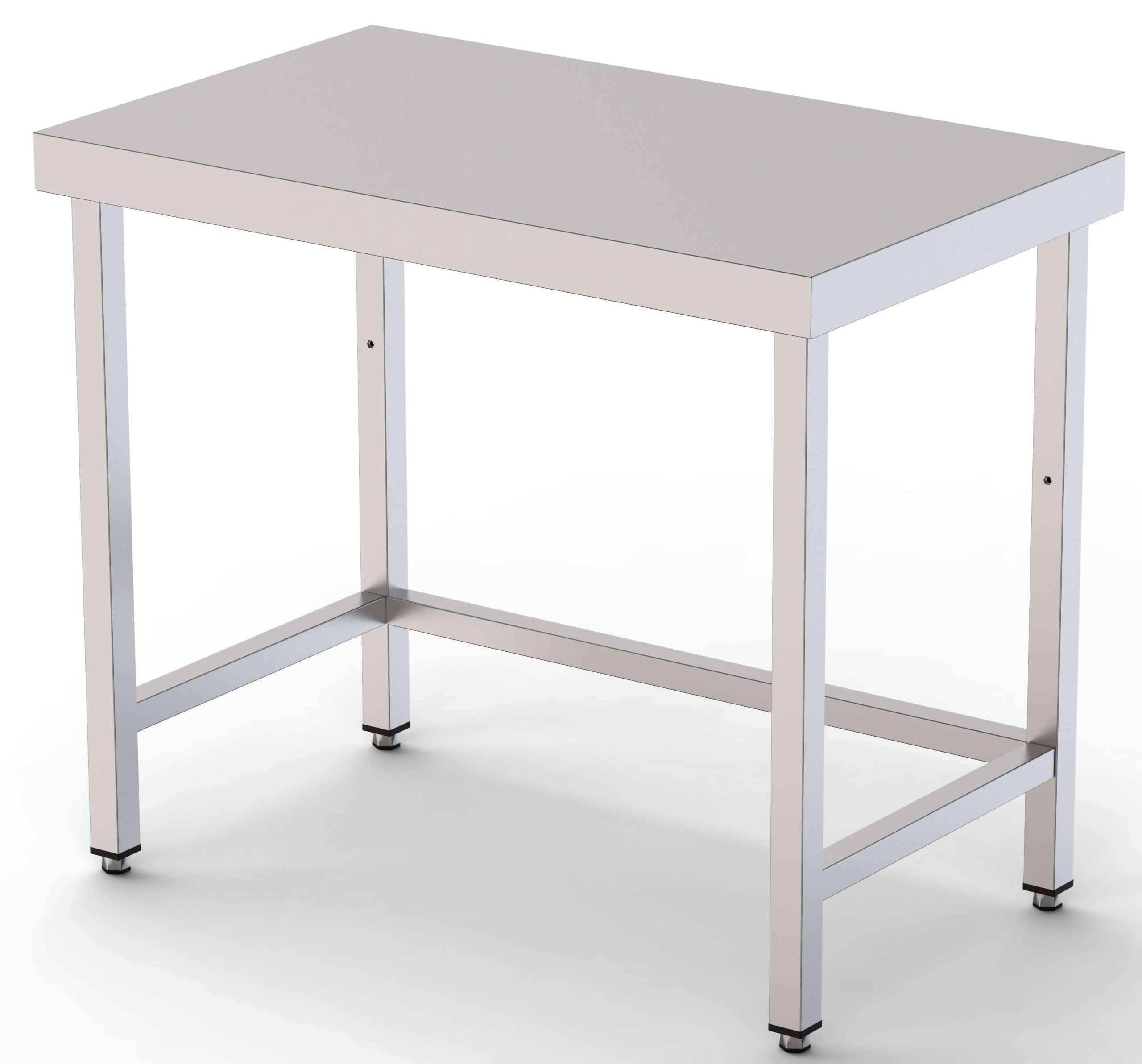 Mesa de Trabajo Acero inoxidable Central Sin Estante 1200x500x850h mm WTC150120S0
