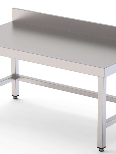 Mesa de Trabajo Acero Inoxidable Baja Mural Sin Estante 1700x700x600h mm WTW270170S0