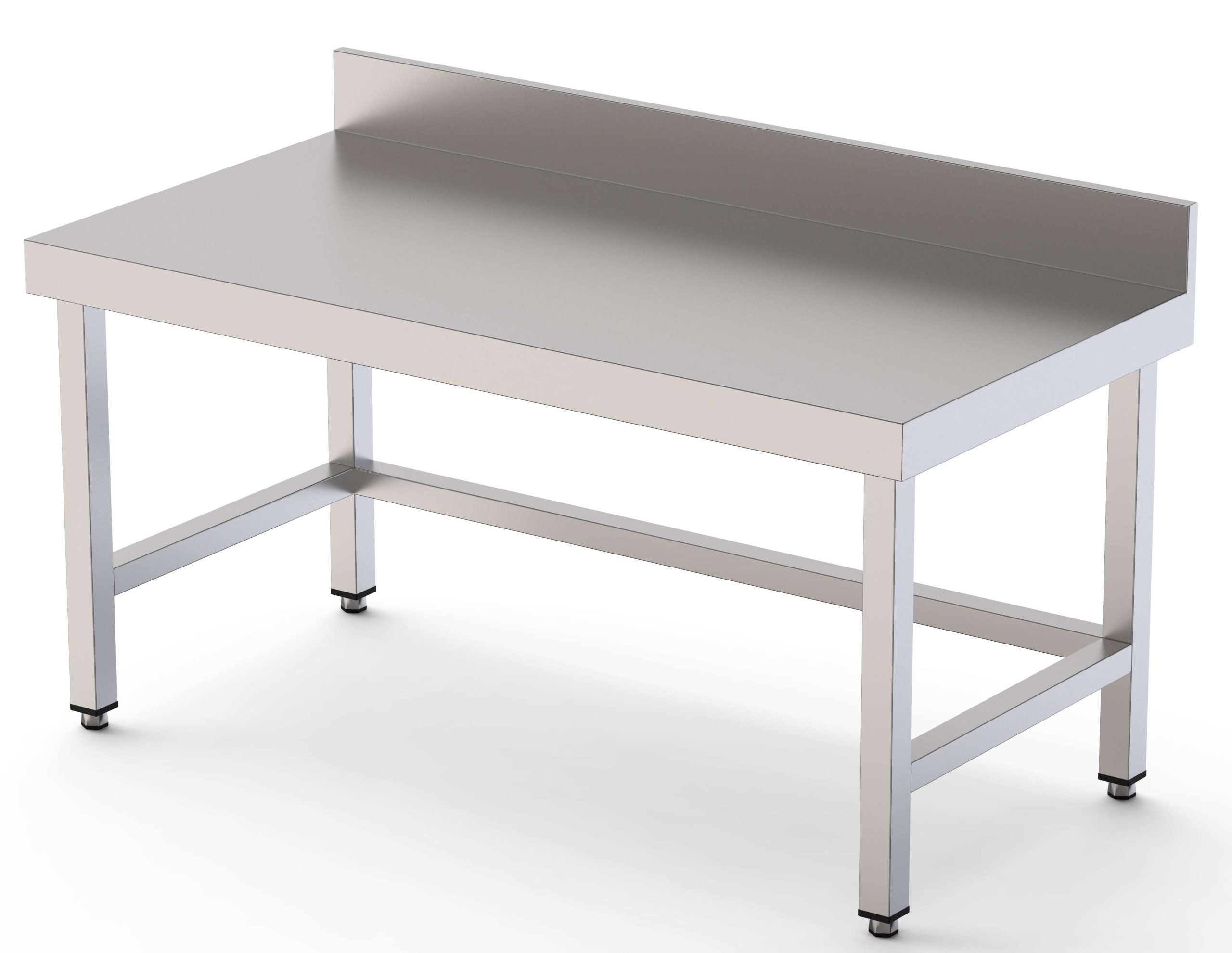 Mesa de Trabajo Acero Inoxidable Baja Mural Sin Estante 2200x700x600h mm WTW270220S0
