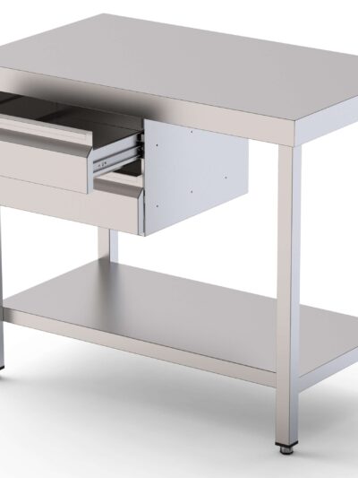 Módulo de Acero Inoxidable De 1 Cajón Con Guías Telescópicas 460x450x150h mm WTA464515DS